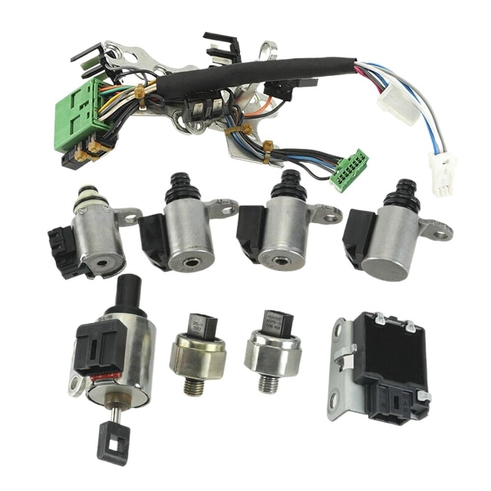 Wxnlbb Dark Grey Jf011e,Re0f10a Cvt Transmission Solenoid Kit Car Valve Body Solenoids Compatible With Altima Rogue Sentra Caliber 2.5L Qr25de Engine