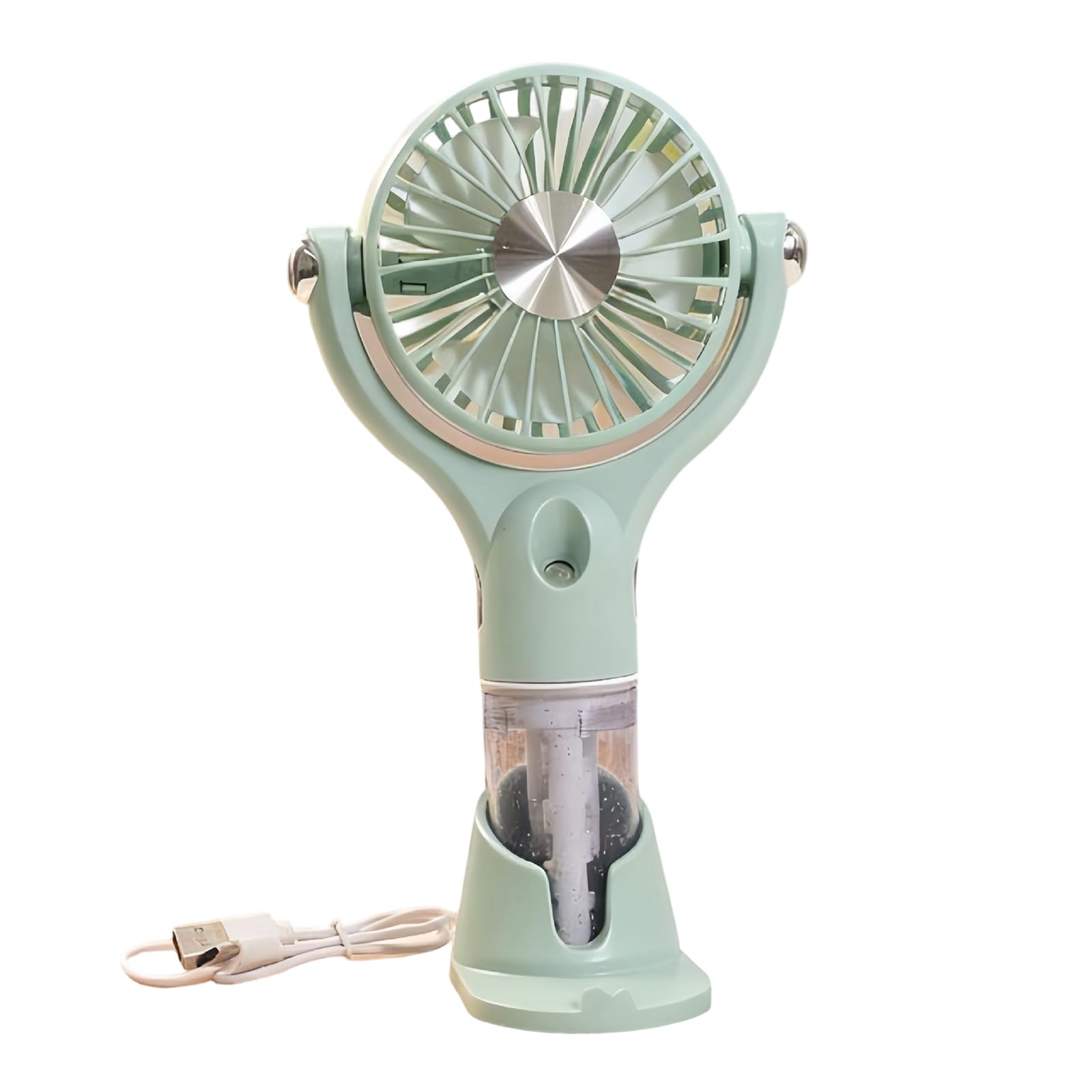 Mekalero High Speed Portable Handheld Mist Fan Rechargeable Personal Cooling Fan Light Weight Coolers Easy to Carry Powerful