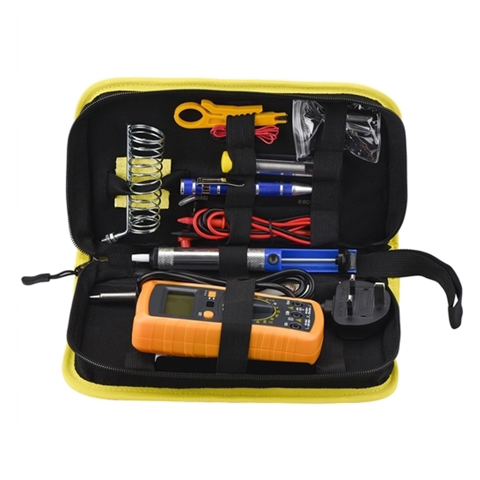 60W Soldering Iron Kit with Multimeter,2PCS Tips Thermostatic Soldering Iron Kit 110V Internal Heat Soldering Iron Kit