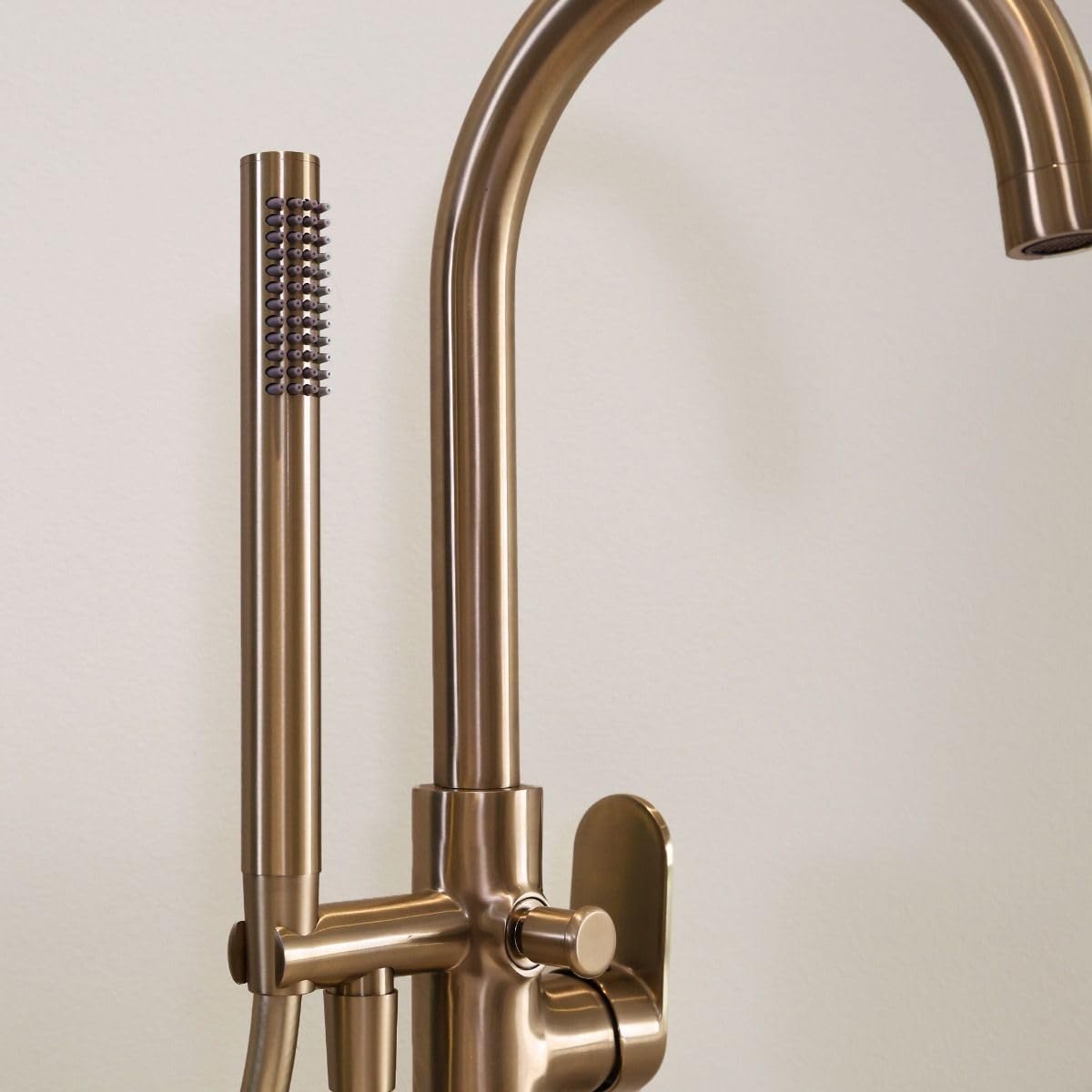Essebagno 9026031 Colonna meccanica da terra Charme II in rame spazzolato per vasca freestanding