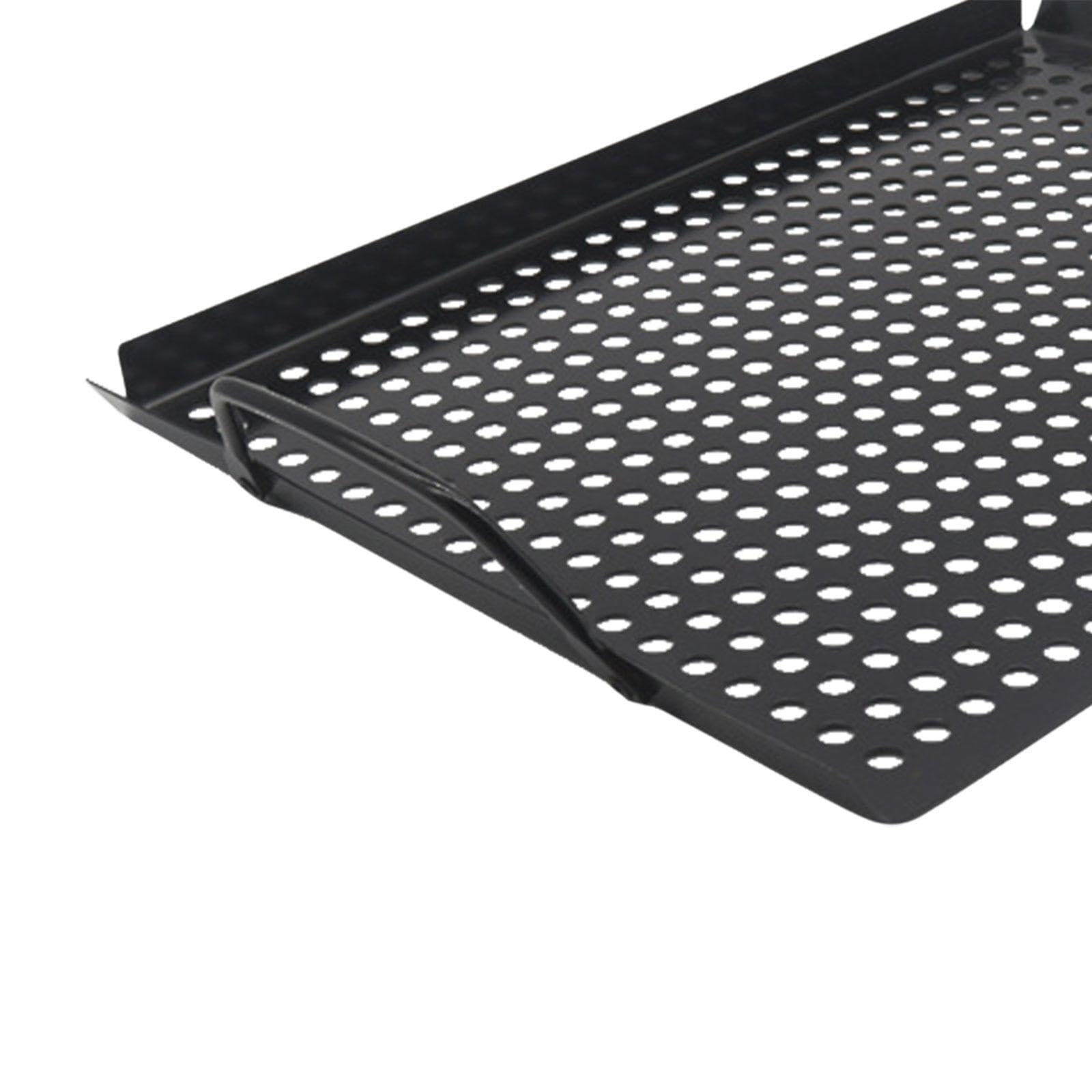 Plaque de barbecue avec trous pour ustensiles de cuisine en intérieur et extérieur 43,4 x 28,3 x 2,2 cm