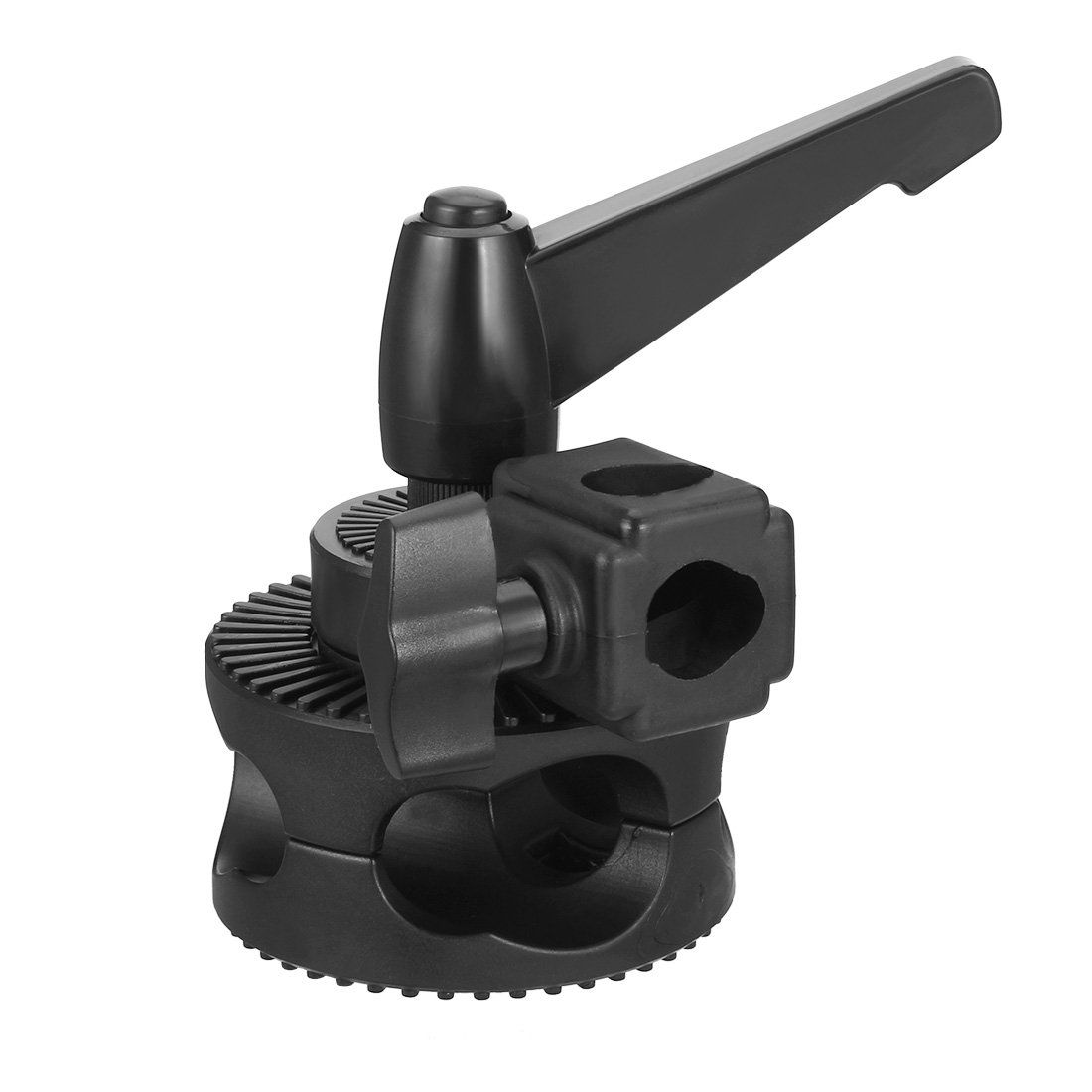 Aexit Single Swivelled Lighting fixtures and controls Wheel Plastic Rod Clamp Mount for 27mm 18mm Diameter Rod