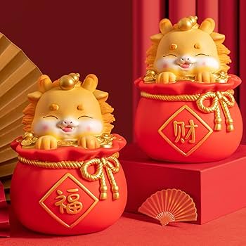 新品 龍年の貯金箱 ビッグサイズ Amazon.co.jp: 貯金箱 2024年 龍型の置物 コインバンク ドラゴン