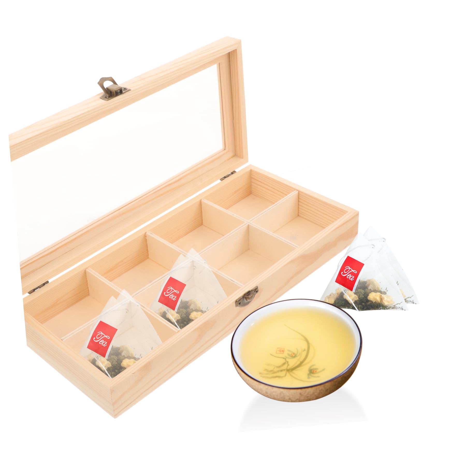 Garneck 4 Pz scatola per bustine di tè contenitore caffe contenitori per caffe portabustine del te organizzatore di tè per bustine di tè organizzatore per buste di Bicchiere