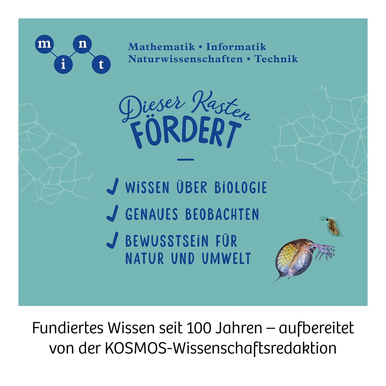 KOSMOS 636098 Mikroskop Experimentierkasten für Kinder, Schüler Mikroskop, Mikroskop für Kinder ab 10 Jahre, Geschenk für Kinder