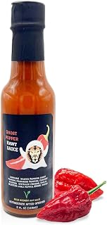 Hawt Sauces - Ghost Pepper Hawt Sauce Vegan, Vegetarian, & Keto- Friendly Hot Sauce - Zero Carbs & Calories - No Gluten, Preservatives, or Sugar- Handmade in Small Batches - 30 Servings, 5 Oz. (Ghost Pepper)