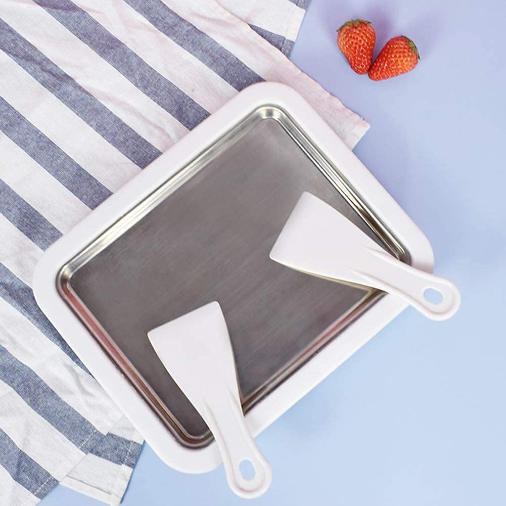 Ritmo Ice Cream Roller Maker Plate Anti Griddle Pan with 2 Spatulas for Fun and Fast Homemade Rolled Ice Cream, Frozen Yogurt, Gelato, and Sorbet. Easy Instant DIY Rolled Ice Cream Maker