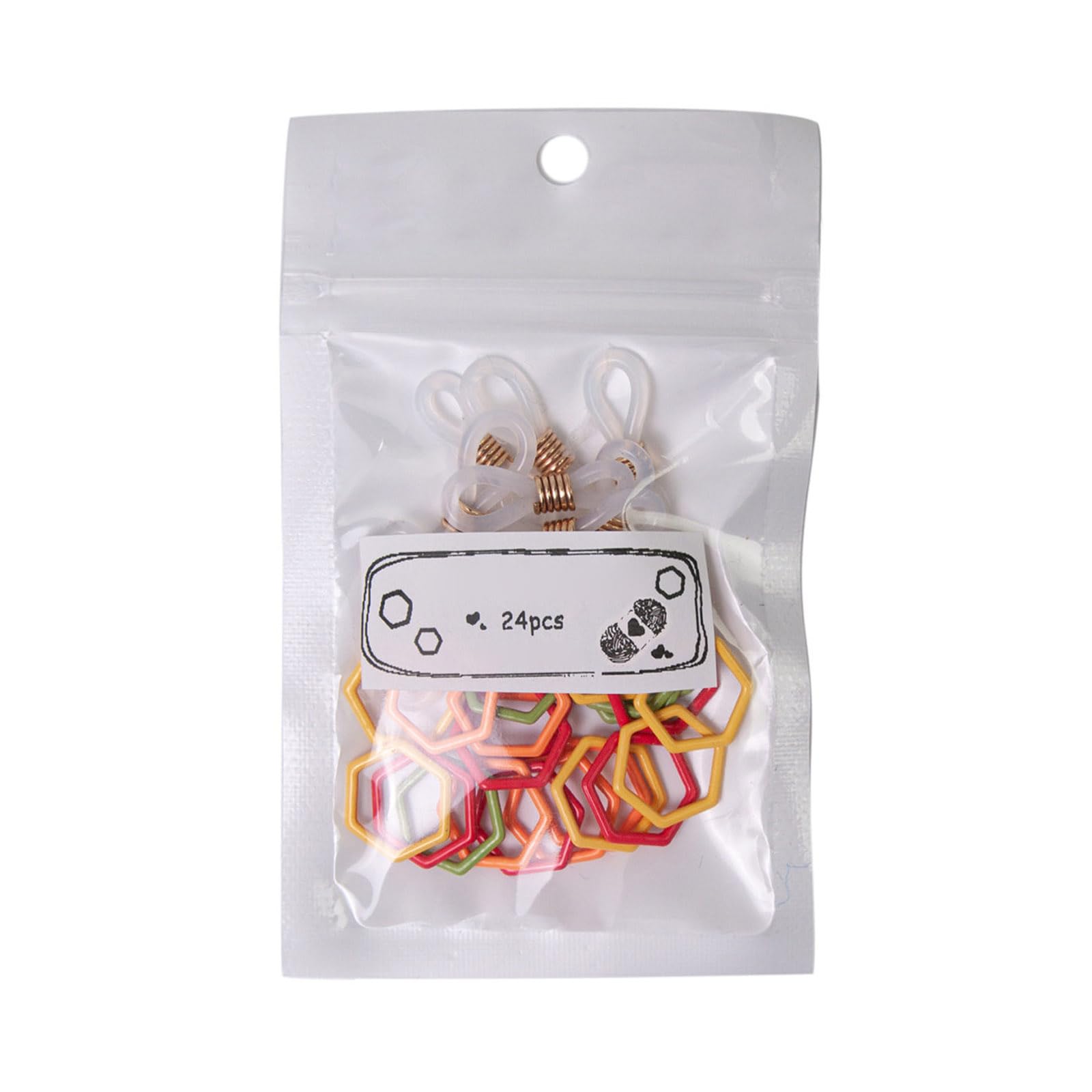 YROHGKPN Stitches Marker Colorful Knitting Crochet Mushroom Star Square Hexagon Needle Stoppers Mushroom Square Stoppers for
