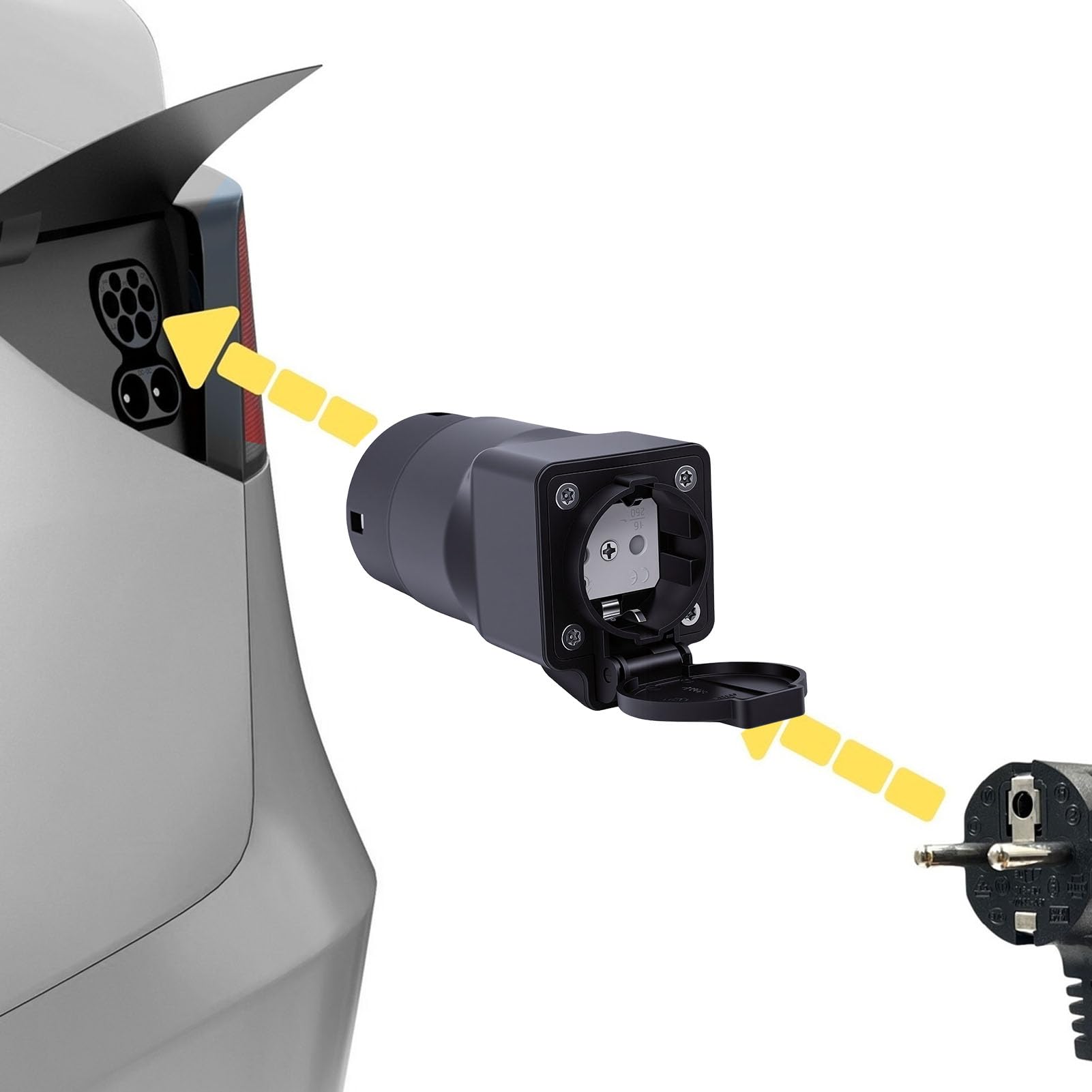 Haofy 3.5kW 16A Typ 2 V2L Adapter Złącze Pojazd do Obciążenia
