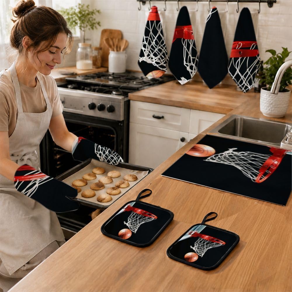 9PCS Professionale Basket Hoop Cucina Decor e Accessori Set