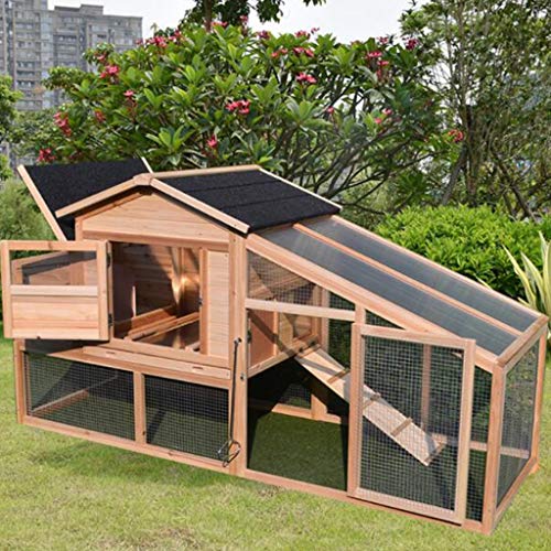 Hühnerstall Outdoor Heavy Duty Hühnerstall mit Auslauf Freilandhaltung Kaninchen Haustierstall Haus Hölzerne Zuchtbox… – Bild 6