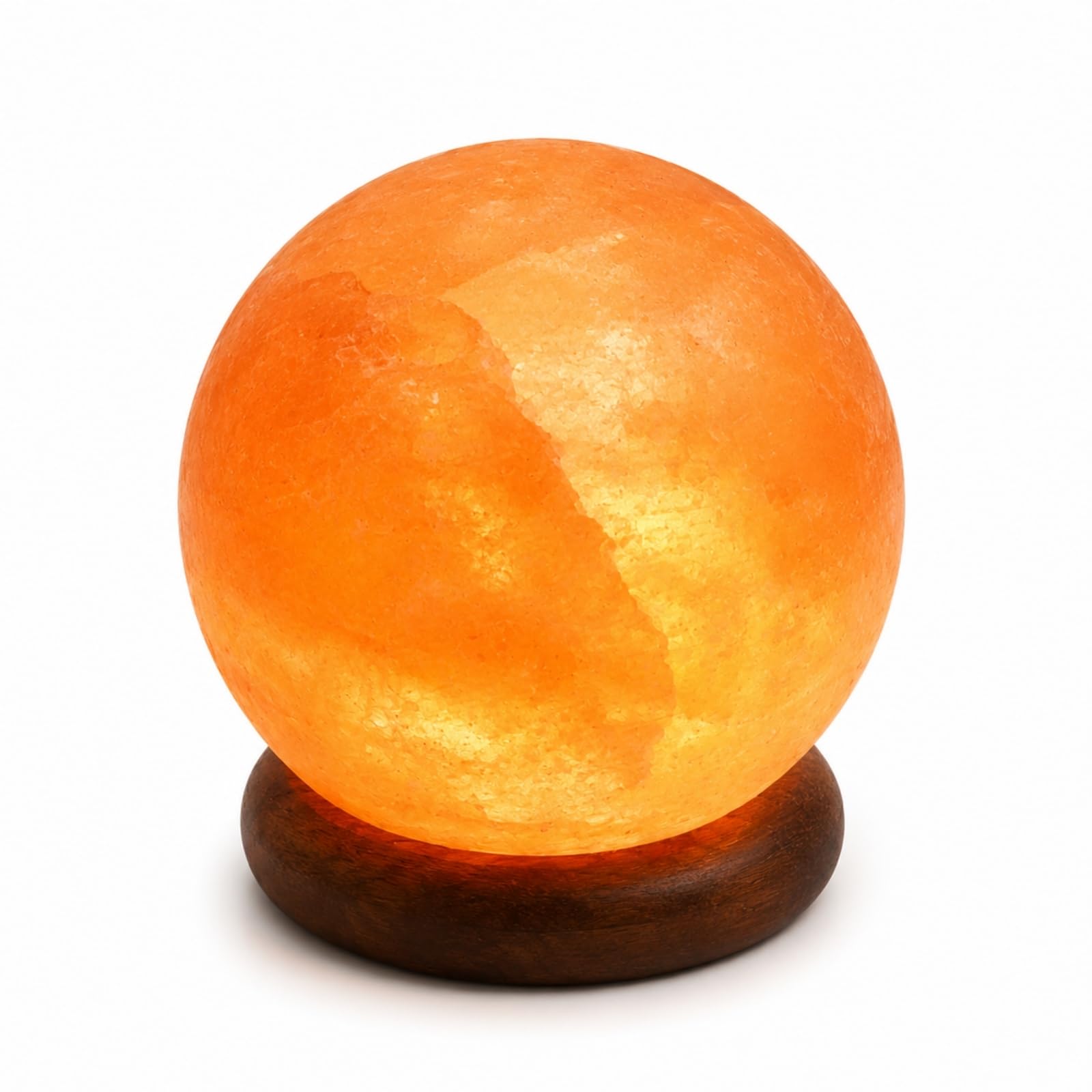 lampe usb cristal sel himalaya sphère