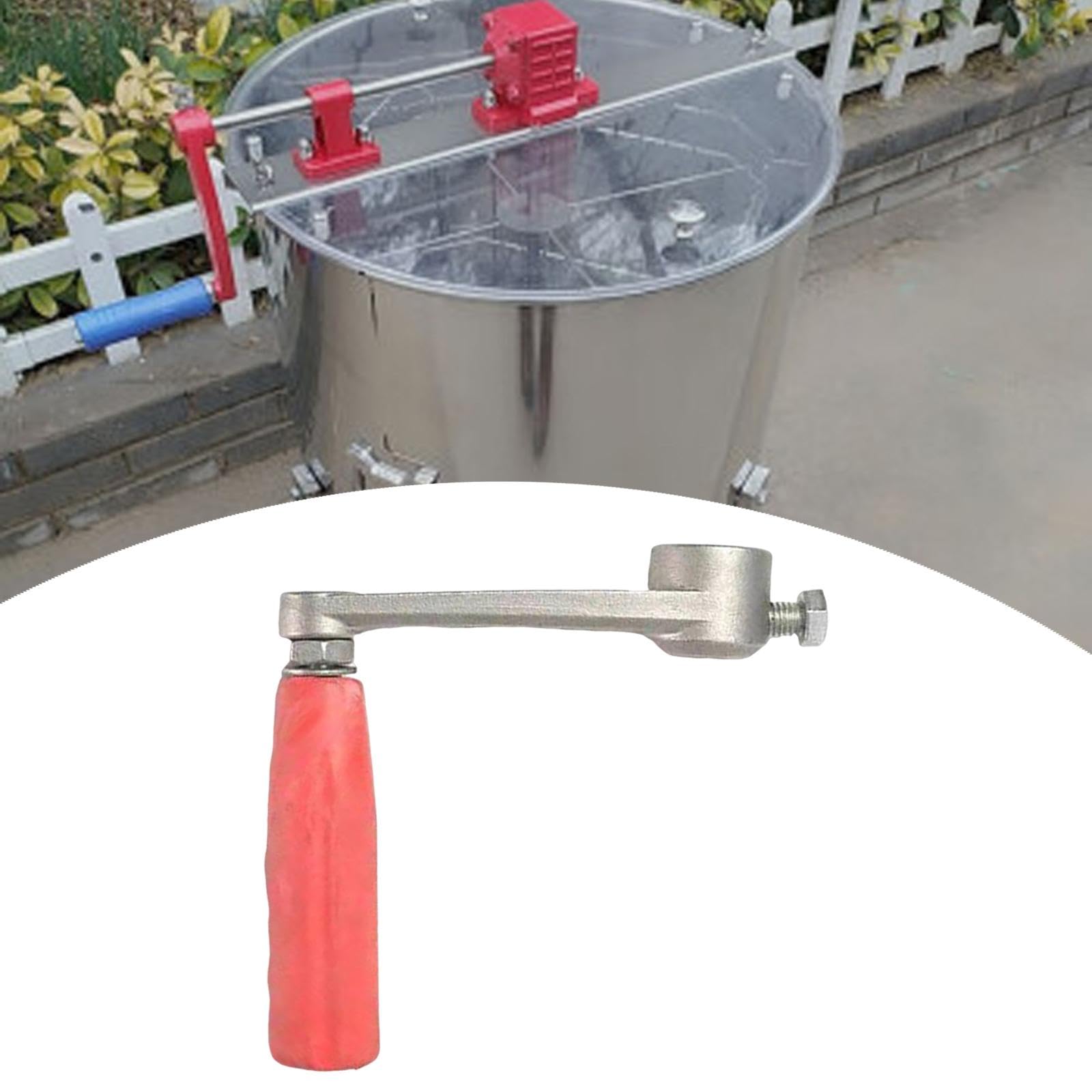Ergonomischer Honigschleuder Griff Aus Aluminium mit Bequemer Handhabung Schnelle Installation Robustes Material für Und Honigernte, Lochdurchmesser 12