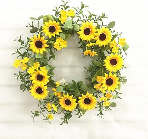 SHMZCM - Anillo de techo para primavera y otoño guirnalda de sol decoración de puerta decoración de vacaciones colgante