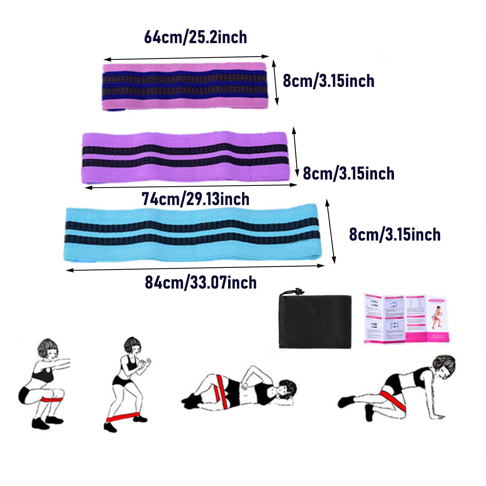 Générique Set Pilates Yoga 11 Pezzi - Kit Pilates Casa, Kit Yoga e Pilates, Pilates Yoga Accessori, Fascia di Resistenza per Pilates, Anelli di Pilates per Gambe, Braccio e Cosce