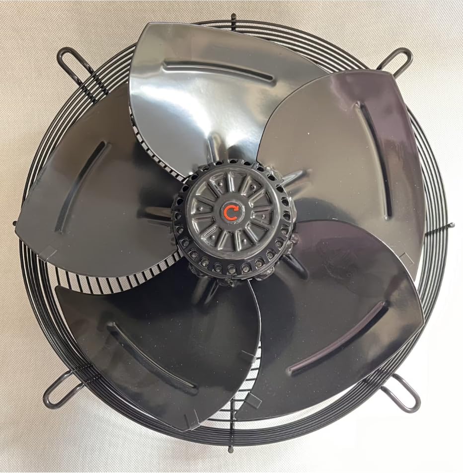Potente ventilador de pared industrial Ø350 con potencia de aire de 2450 m³/h y aspas de metal