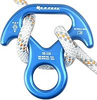 Vista 14 de 30kN/35kN/40kN Rescate Figura 8 Descender Engranaje de escalada Equipo de descenso Dispositivo de rappeling de placa de aparejo para escalada