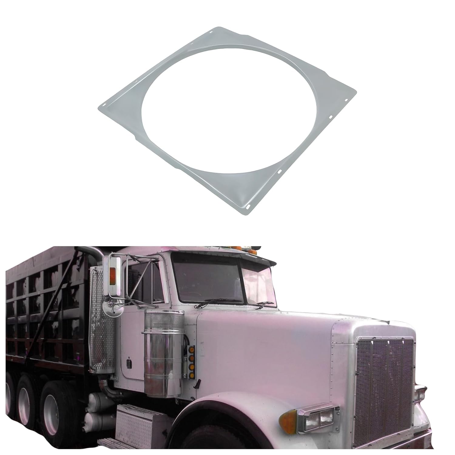 HECASA Radiator Fan Shroud Compatible with 19952004