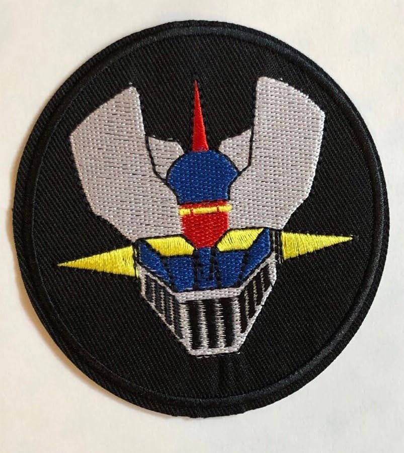  Hobbies and patch toppa termoadesiva ricamata grande Mazinga forte robot personaggio cartone animato da stirare o cucire decorazione zaino felpa maglia borsa giacca jeans applique