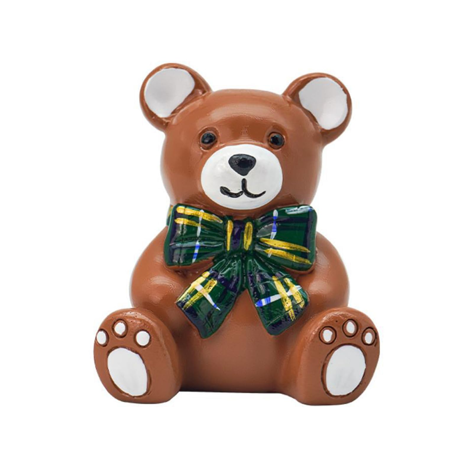 Oxxggkao Cartoon Bear Cake Holders Cake Candlestick Holders Resin Bear Statue Cakes Toppers Decoration for Baby Showers Toppers Decorations