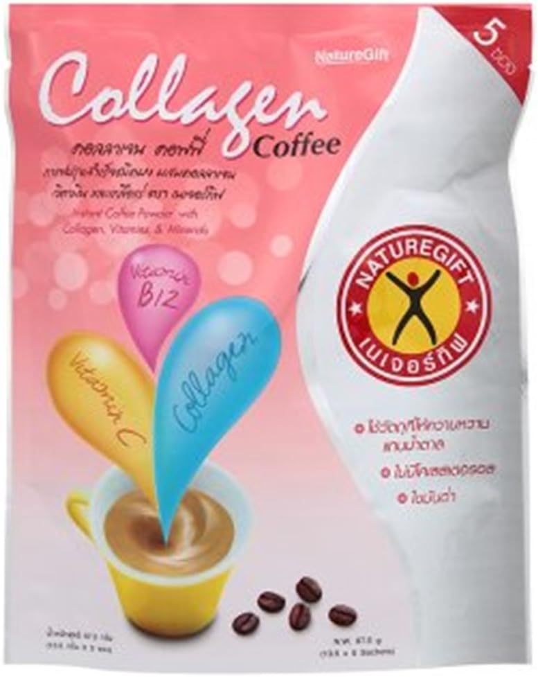 Naturegift with Collagen, Vitamins & Minerals Instant Coffee Powder 13.5g X 5 Pcs
