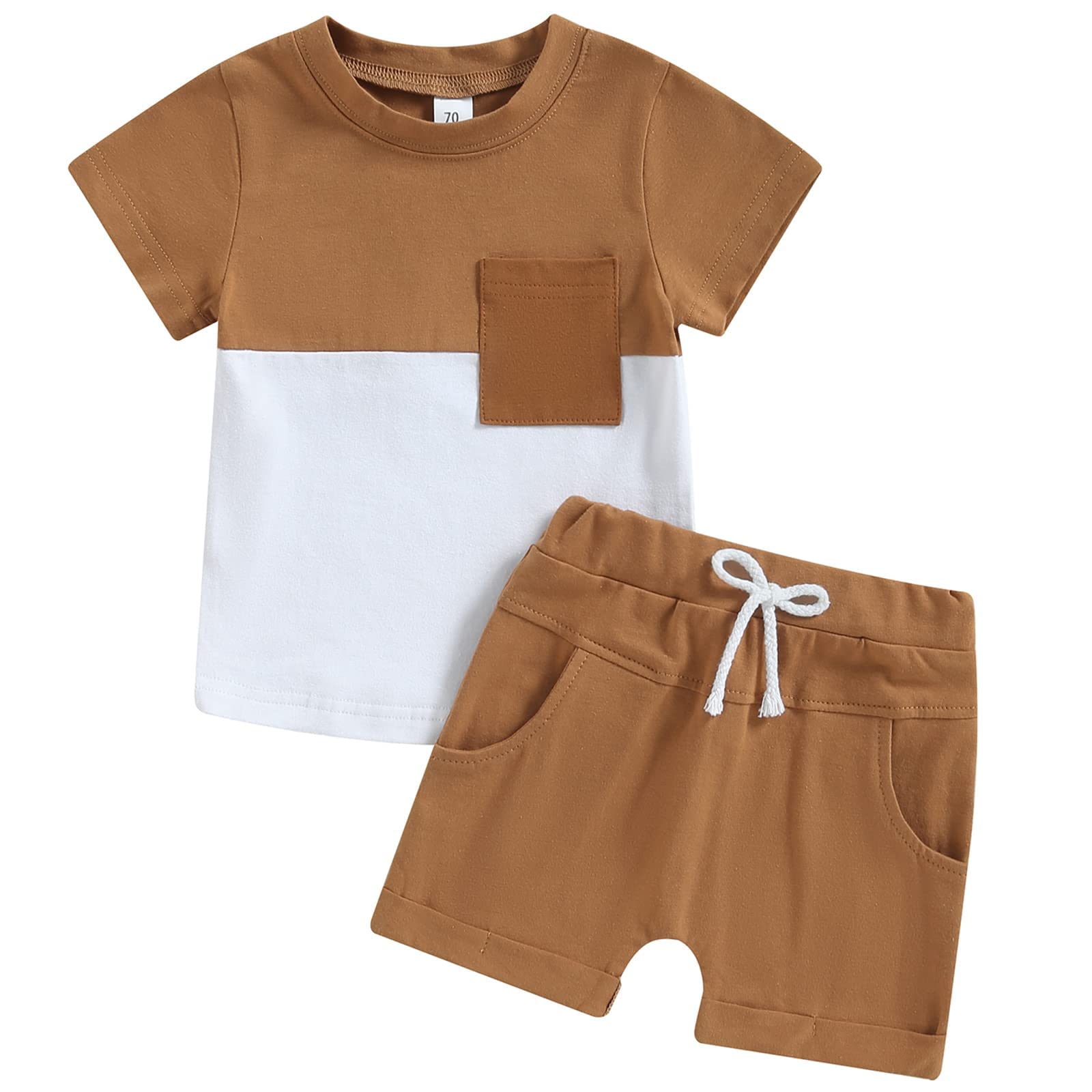 Infant Toddler Baby Boy Summer T Shirt Shorts Outfits Short Sleeve Tee Tops Clothes Set