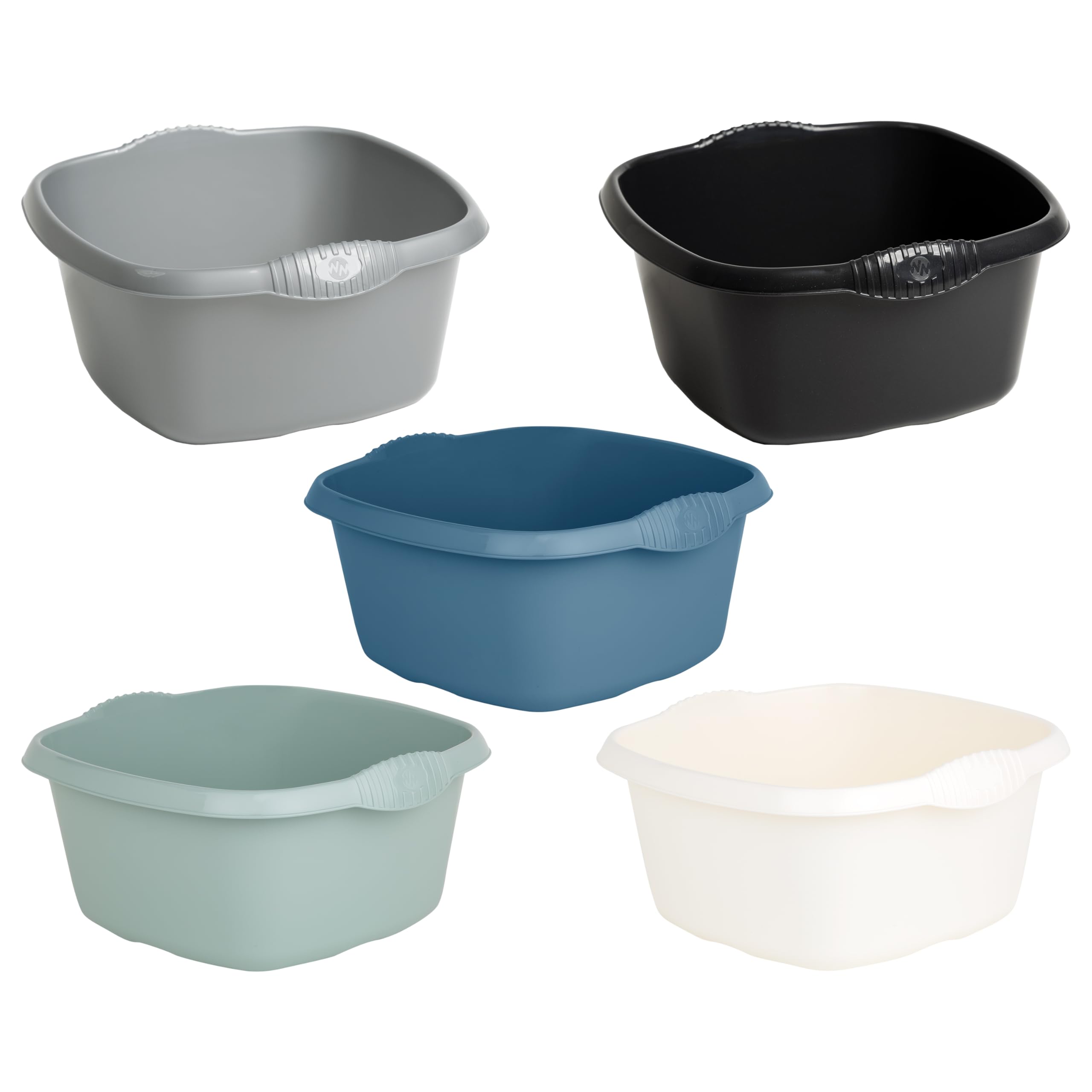 M1ss Random An Amazing 32Cm Plastic Square Bowl Washing Up Bowl With Stylish Integral Handles Ideal For Easy Kitchen Daily Routine, Sink, Basin Wash And Many More Use. (Random)