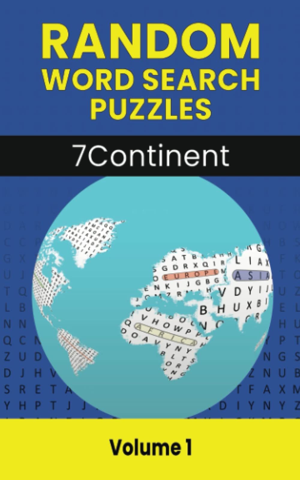 Random Word Search Puzzles 7Continent volume 1