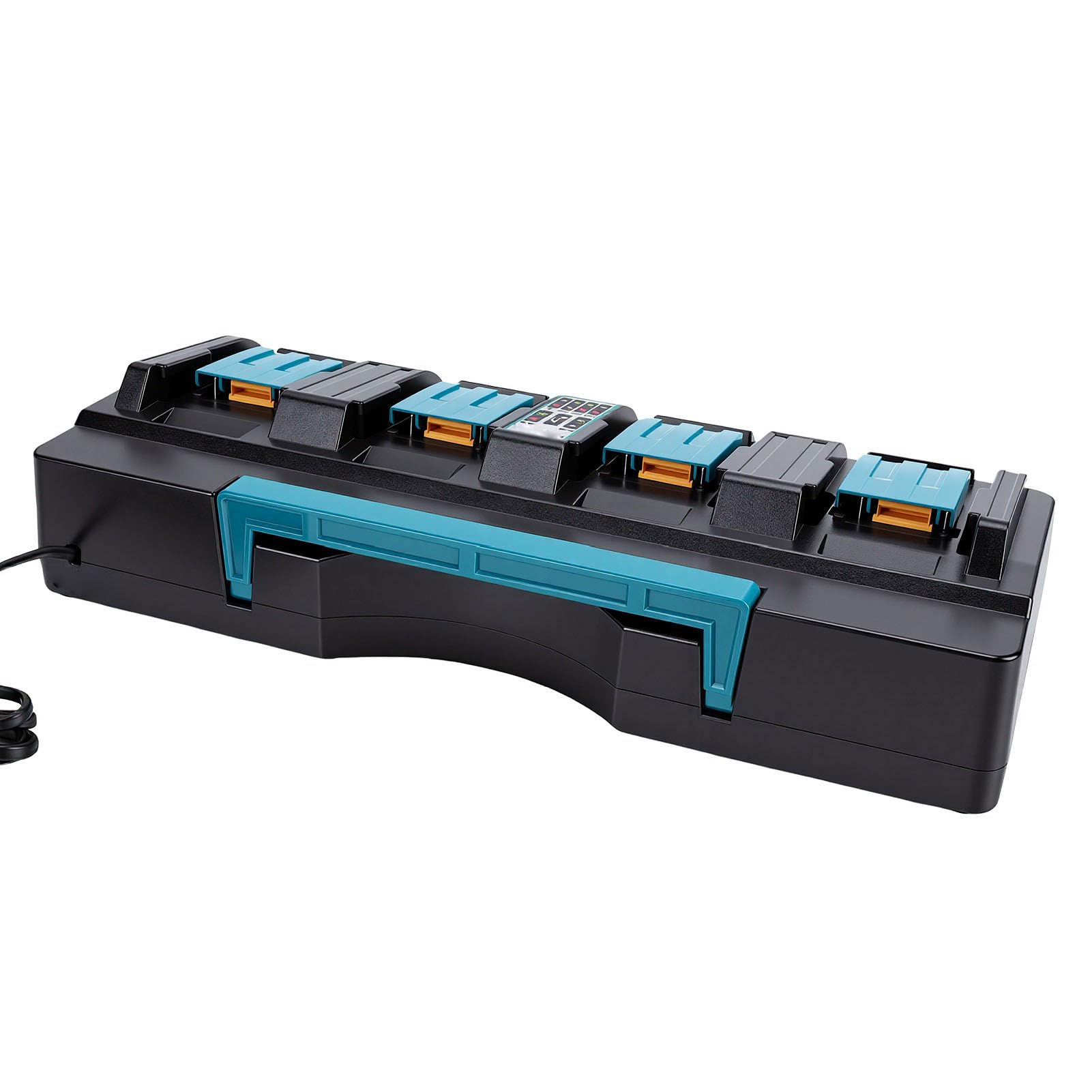 Generic Cargador de Batería Rápido de 4 Puertos para Baterías BL1820 BL1830 BL1840 BL1850 con Certificación de Seguridad y Luces LED de Fácil Monitoreo