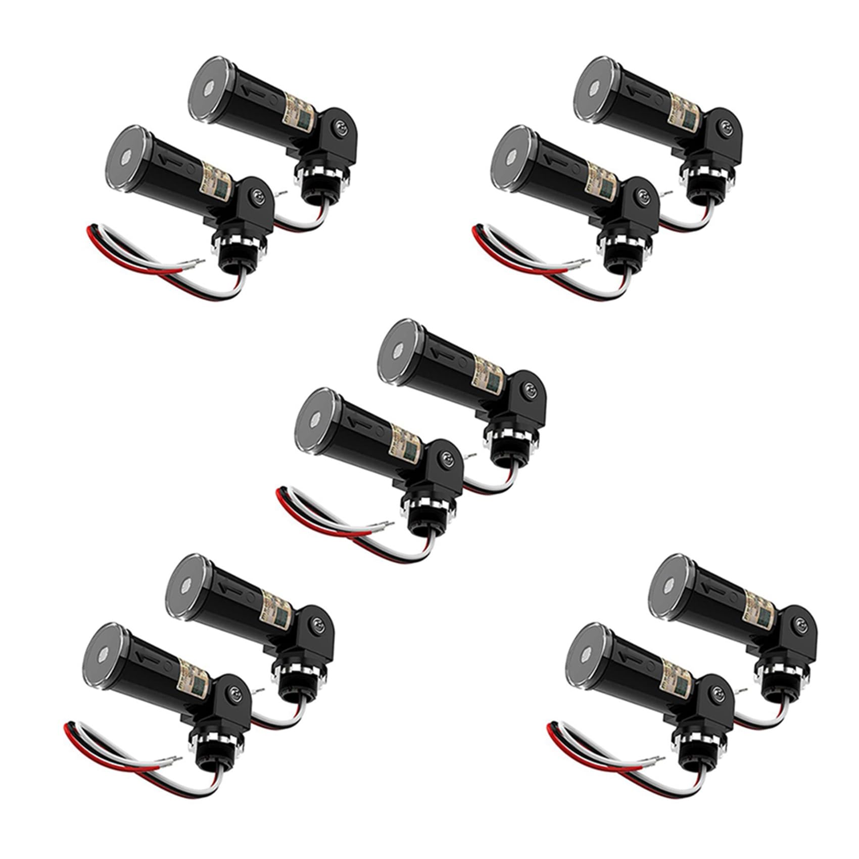 Jnchdghwa 10Pack,Dusk to Dawn/Day Night Sensor, Photoelectric Switch, Photo Cell Sensor,IP65 Waterproof Photocell
