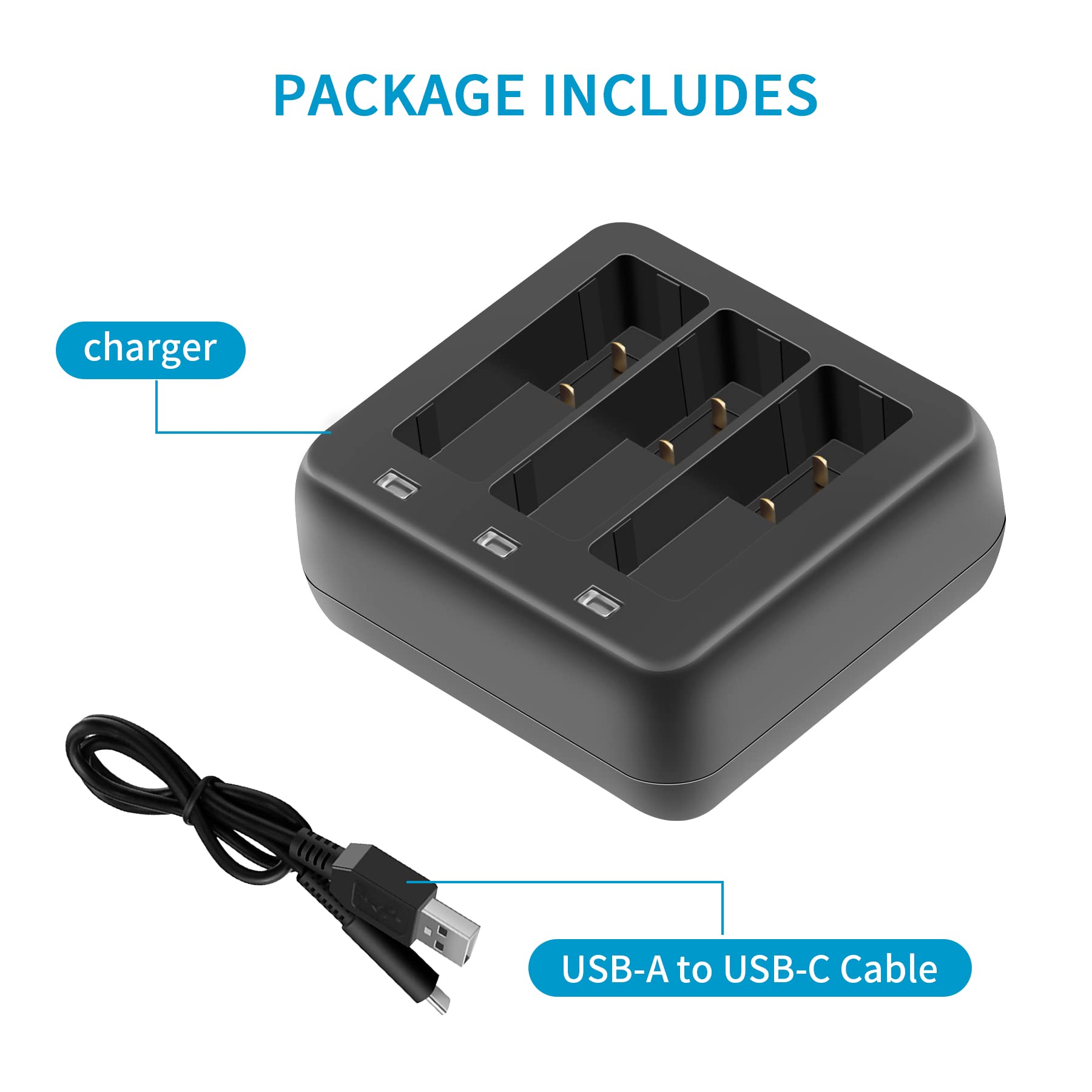 Amazon | DJI Action 3充電器 5 V 3 A バッテリー充電器 USB