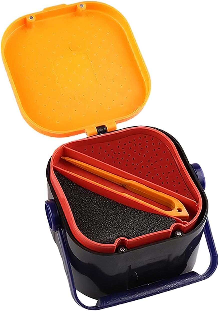 Tackle Box Fishing Lure Box Double Sided Tackle Box Fishing Lure Squid Jig Magnetic Accessories Box Bait Fishing Tackle Container Worm Box Bait Box