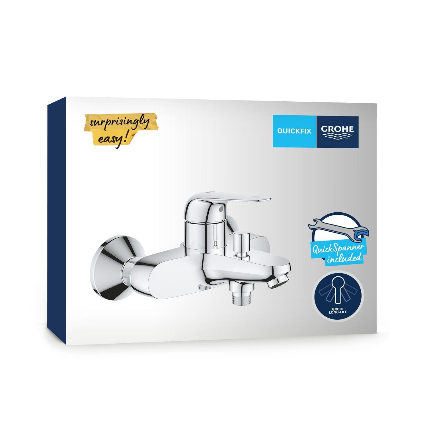 GROHE Swift Miscelatore monocomando per vasca-doccia, cromo, 24335001