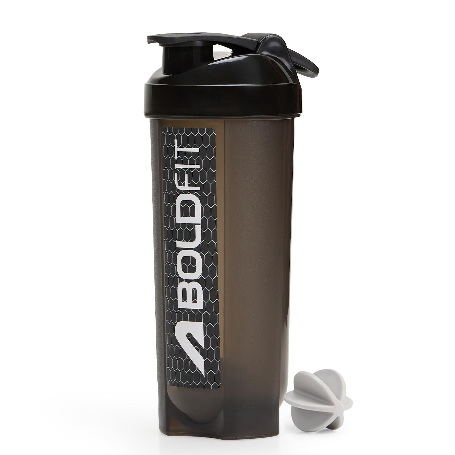 Boldfit Gym Typhoon Shaker Bottle 100% Leakproof Guarantee Sipper Bottle Ideal For Proteins, Pre-Workout And BCAAS, BPA Free Material - Classic Black 700ml-picture-33