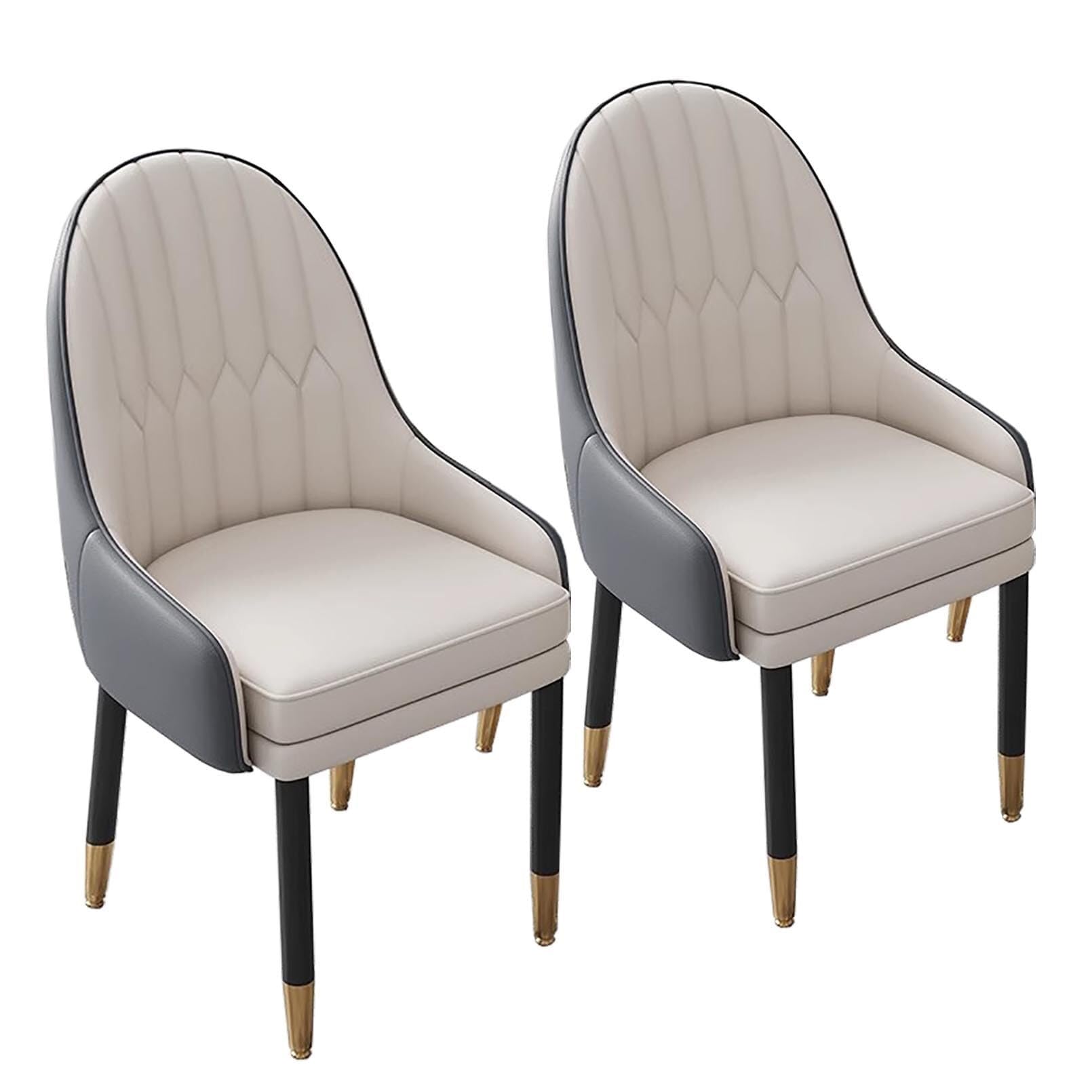 Chaise de restaurant lot de 2 avec accoudoirs pour salle à manger moderne