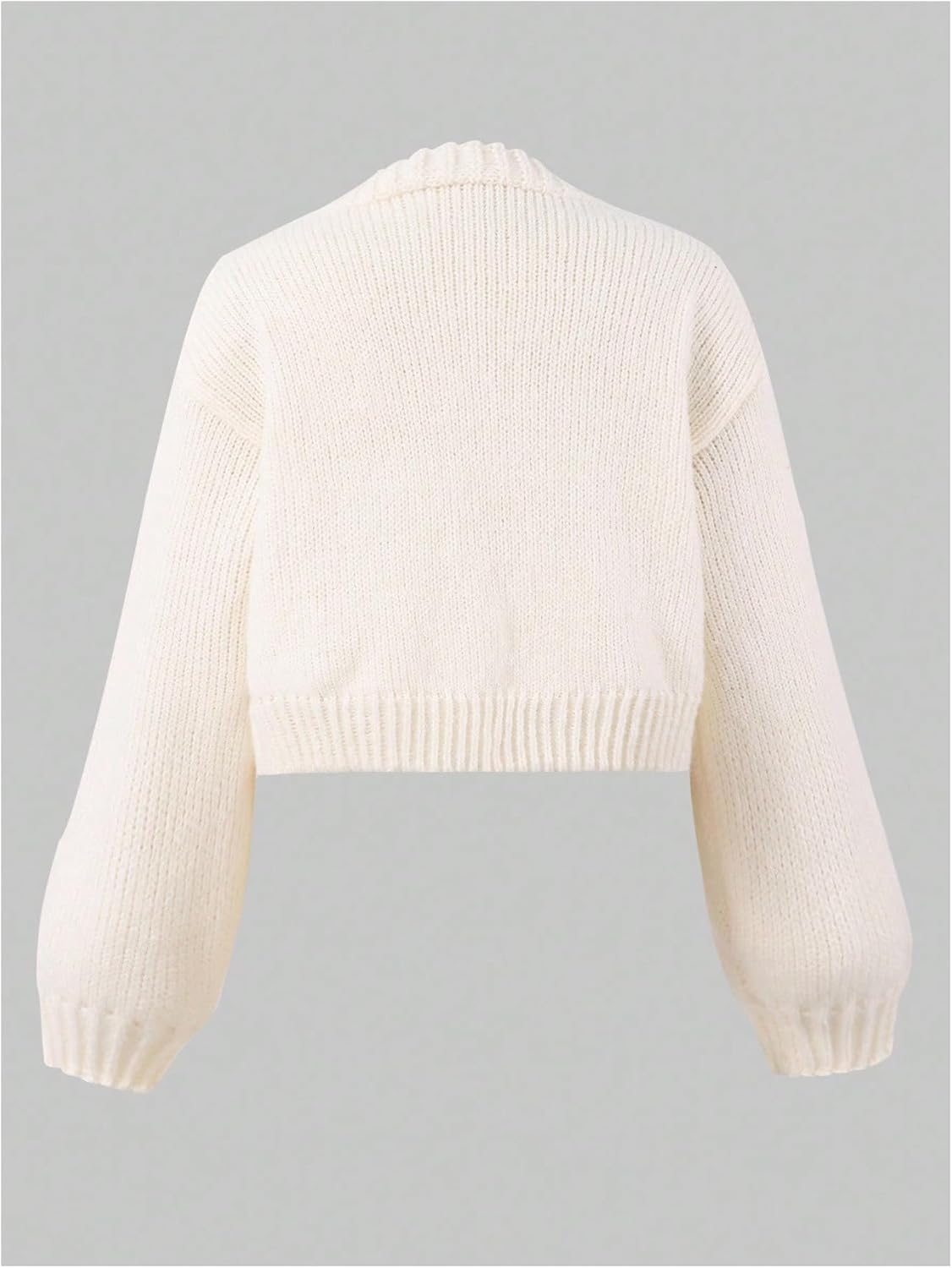 Girl's 3D Cherry Cardigan Sweater Open Front Long Sleeve Knit Cute Fall Cardigans - Image 2