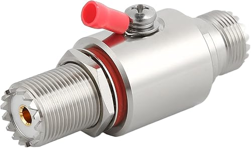Pararrayos de luz coaxial UHF, protector de luz axial sur ga para antenas base de jamón CB, pararrayos de luz profesional hembra a hembra, radio