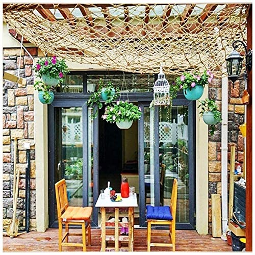 Genrics Kind veiligheidsnet Decor Net Visnet Decor , Klimmen Net Hennep Touw Veiligheidsnet Kinderen Anti-val Net Retro… - Afbeelding 4