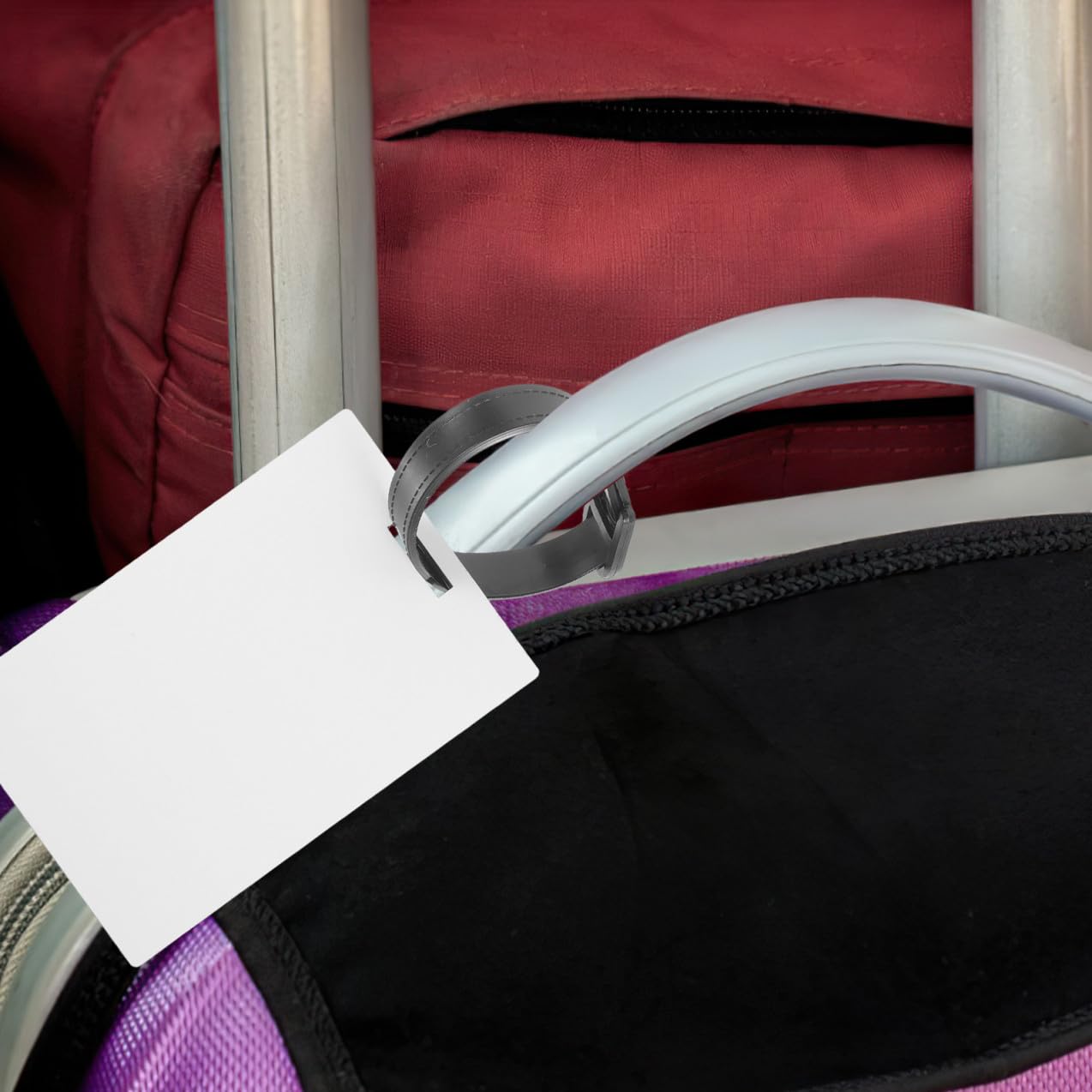 CALLARON 40pezzi Etichette Valigia Vuote Per Stampa Termica Tag Personalizzabili Per Bagagli Facili Da Utilizzare e Riutilizzabili Per Viaggi e Crociere Materiale Resistente e Leggero