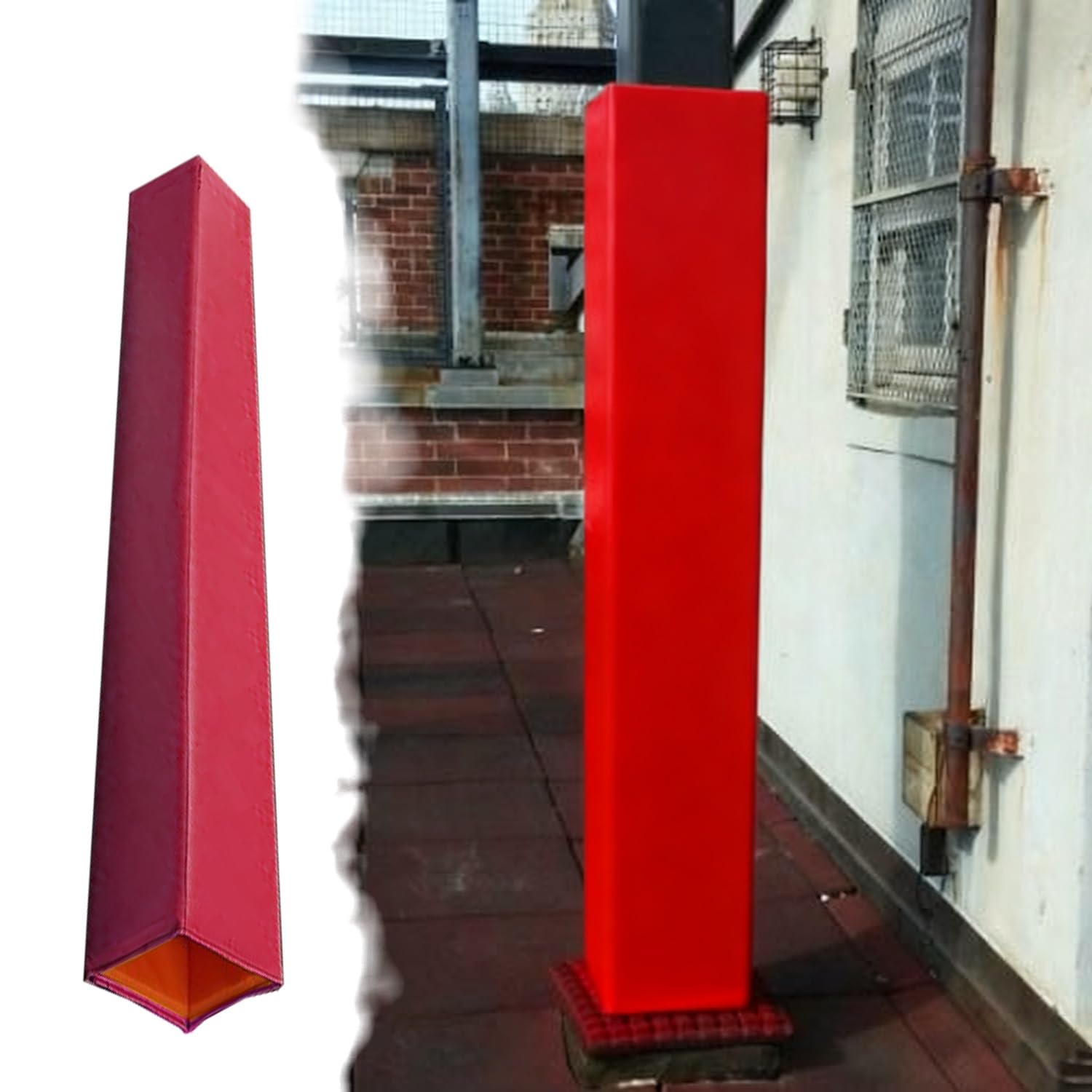 Pole Padding Foam Protector for Sports, Garage, Canopy Poles, Punching Bags, Car Protection - 6ft Outdoor Cushioning