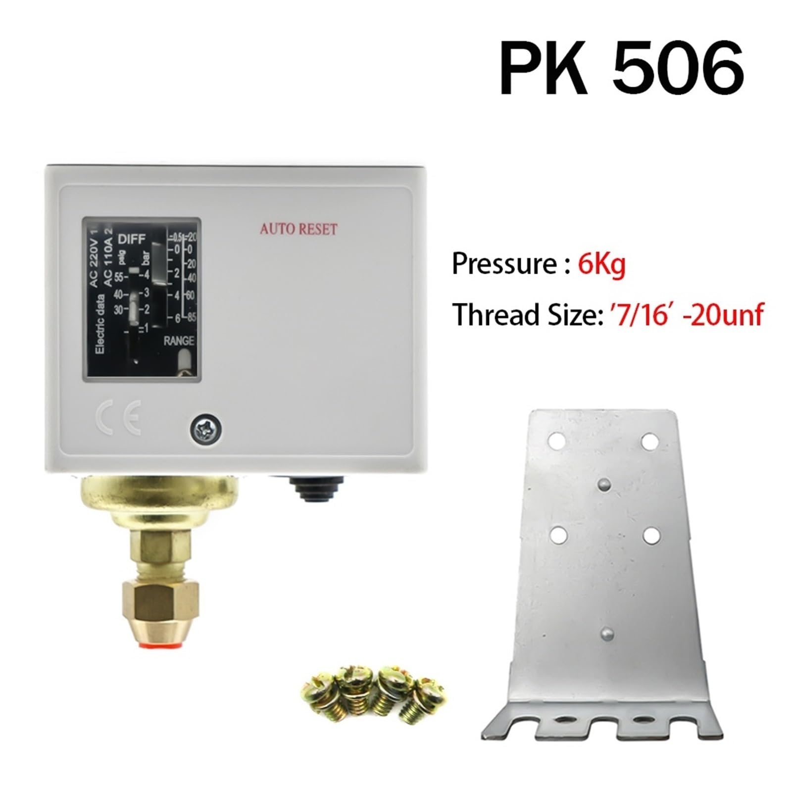 KP1-36 PK503-530 interruptor de control de presión electrónico bomba de agua KP36 controlador de presión interruptor de presión electrónico 24V ~ 380V 1 Uds(PK 506)
