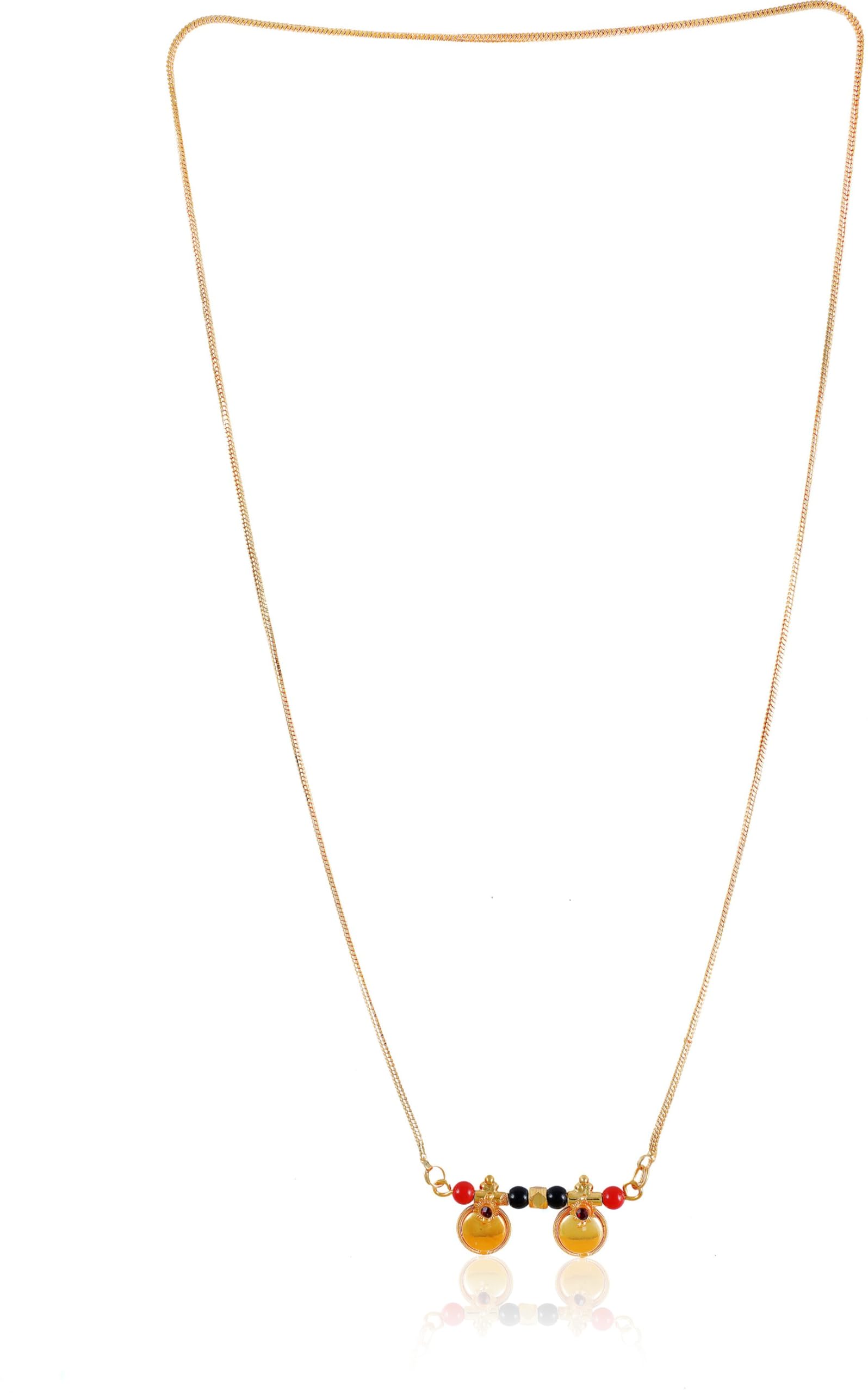 Women gold plated Stylish Mangalsutra chain (*HAR-SPRING VATTI CHORAS (30IN.)_100500)-image-27