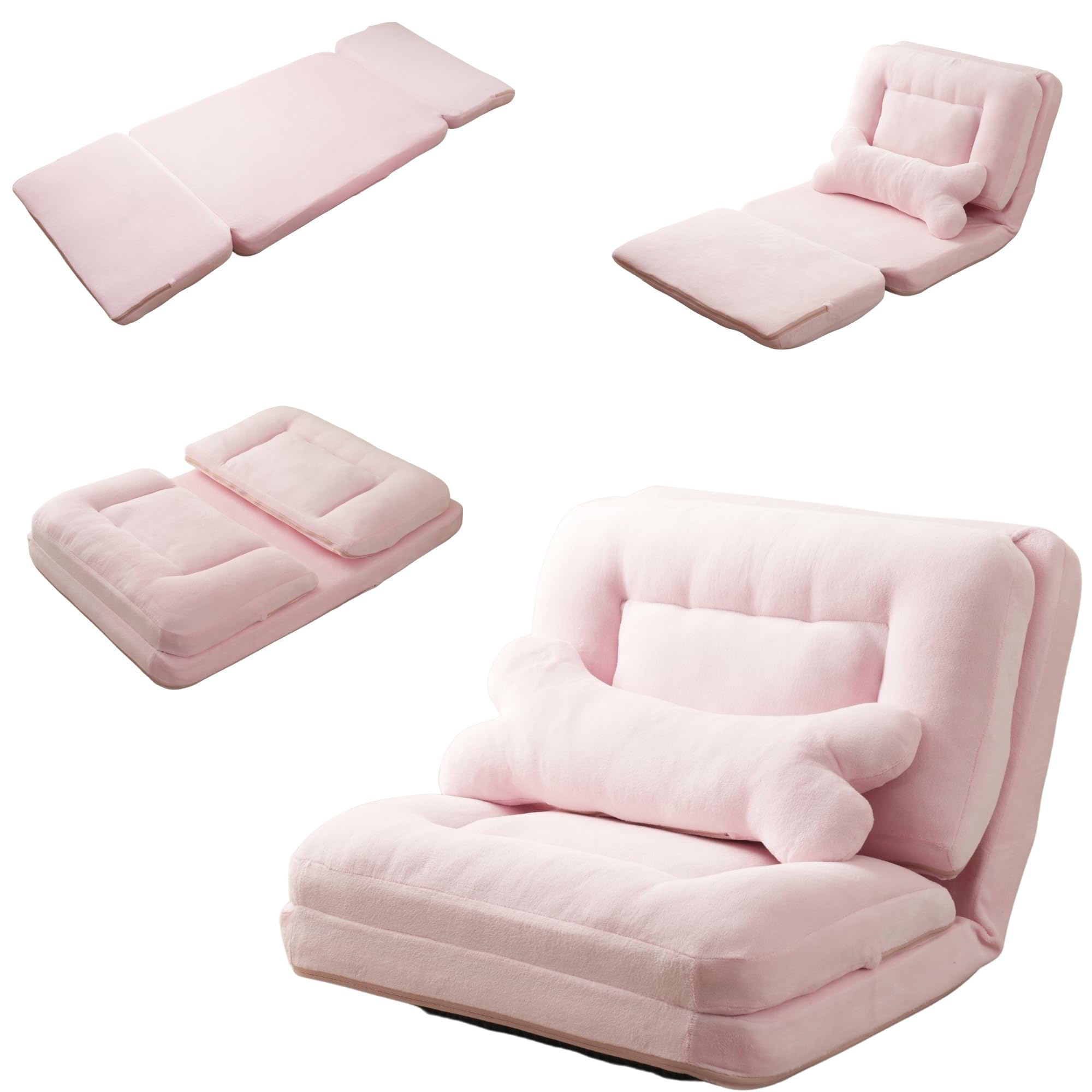 Amazon｜ソファベッド フロアソファ 4WAY 幅約90cm 1人掛け 6段階