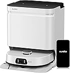 Eureka J15 Ultra Robot Vacuum Cleaner and Mop, 19,000 Pa Suction, Flex-Arm Mop Design, Hot Water Mop Washing & Hot Air Drying, Active Hair Cutting Design, AI Obstacle Avoidance