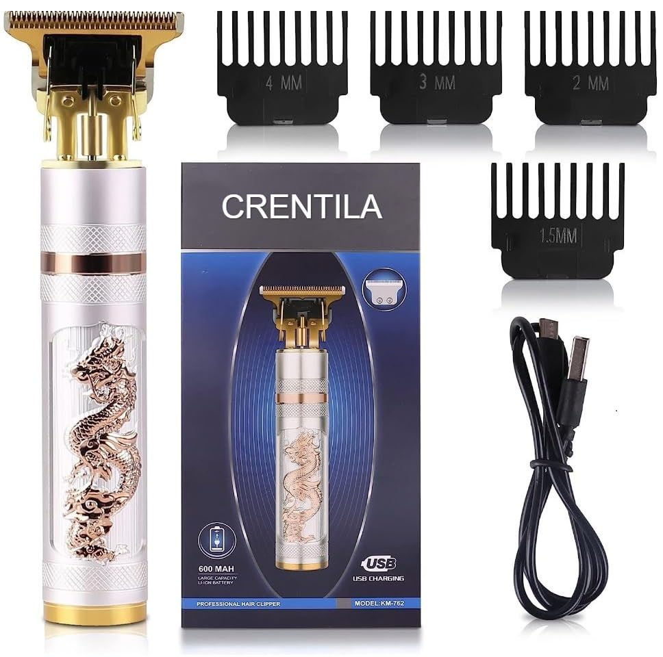 CRENTILA® Trimmer Men Professional Cordless Hair Clipper, Razor