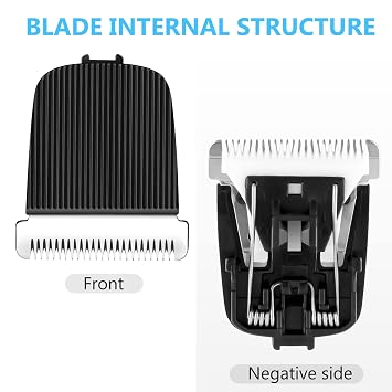 2 Pack Replacement Blade for Manscaped The Lawn Mower Electric Groin Hair Trimmer Blade, Hygienic Snap-In Replacement Clipper Blades Fit for Manscaped Lawn Mower 4.0 3.0 2.0,Black