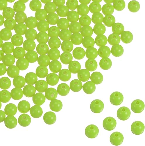 4200 cuentas redondas acrílicas de 0.236 pulgadas (0.236 in), cuentas sueltas de burbujas para manualidades, colores dulces surtidos para hacer