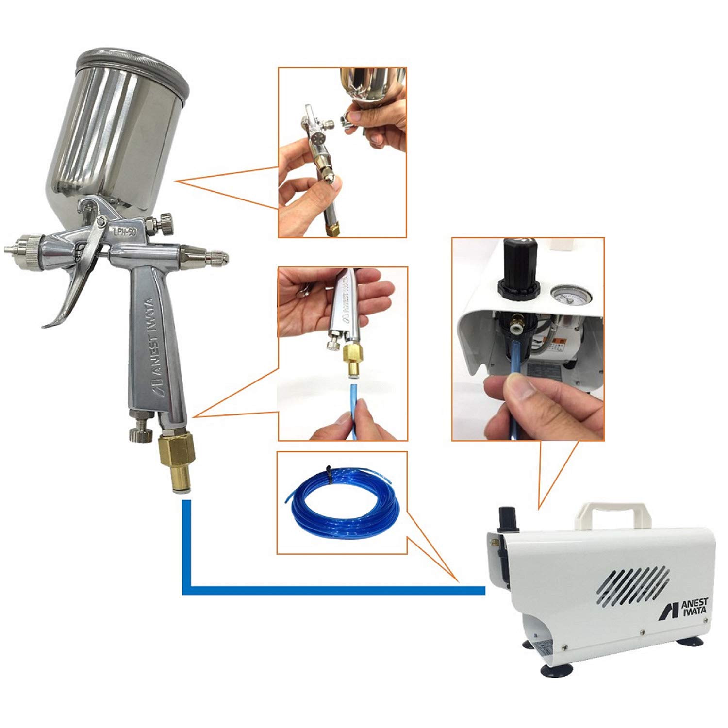 除菌液塗布キット Amazon | アネスト岩田 除菌液塗布ツールキット スプレーガン+