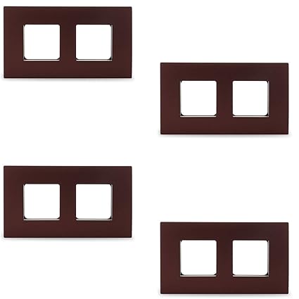 Schneider Electric Opale-4 Module Grid and Cover Plate, Mulberry Red (Pack of 4)