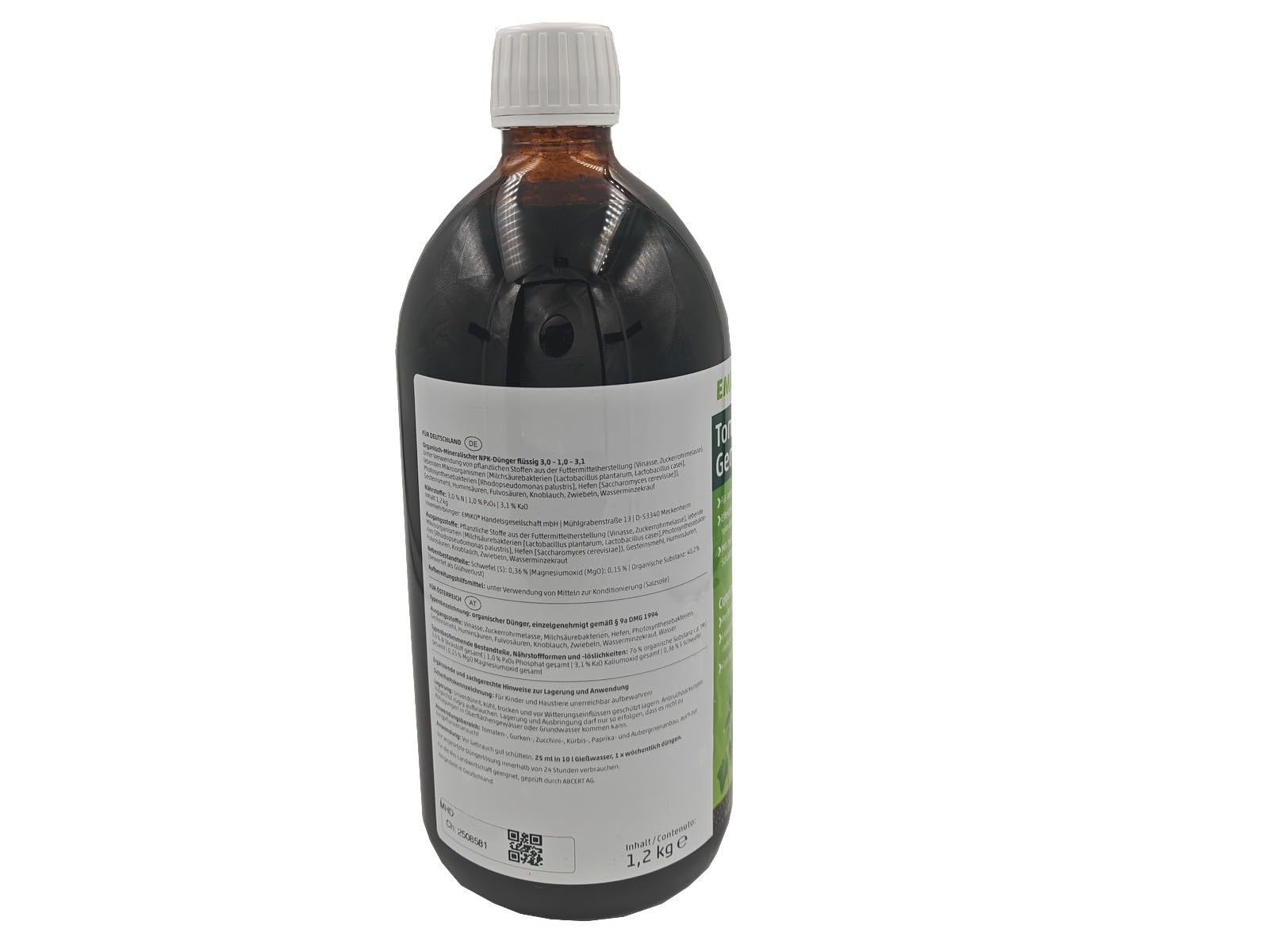 Emiko Tomaten- und GemüseDünger 1,2kg für aromatisches Gemüse und eine reiche Ernte mit effektiven Mikroorganismen I Tomaten I Gurken I Zucchini I Paprika etc.